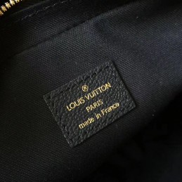 Replica Louis Vuitton Black Embossed Monogram Vosges MM