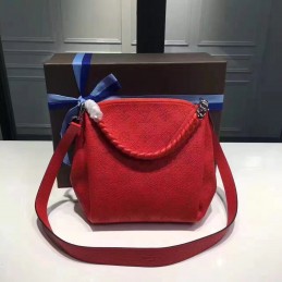Replica Louis Vuitton Red Textured Babylone Chain BB