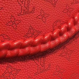Replica Louis Vuitton Red Textured Babylone Chain BB