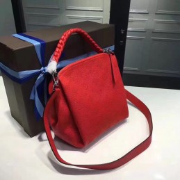 Replica Louis Vuitton Red Textured Babylone Chain BB