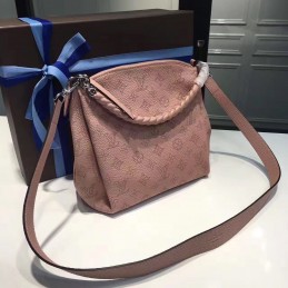 Replica Louis Vuitton Rose Pink Embossed Monogram Babylone Chain BB
