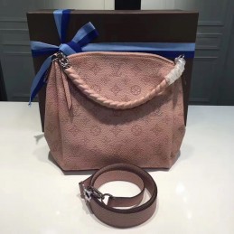 Replica Louis Vuitton Rose Pink Embossed Monogram Babylone Chain BB
