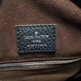 Replica Louis Vuitton Black Textured Babylone Chain BB