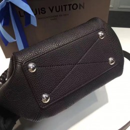 Replica Louis Vuitton Black Textured Babylone Chain BB