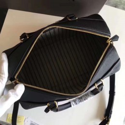 Replica Louis Vuitton Black Embossed Monogram Speedy 30 - Style 2