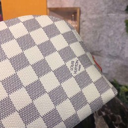 Replica Louis Vuitton White Damier Azur Cosmetic Pouch
