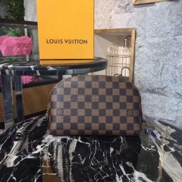Replica Louis Vuitton Brown Damier Ebene Cosmetic Pouch GM