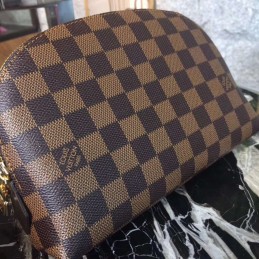 Replica Louis Vuitton Brown Damier Ebene Cosmetic Pouch GM