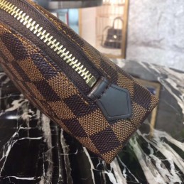 Replica Louis Vuitton Brown Damier Ebene Cosmetic Pouch GM