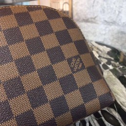 Replica Louis Vuitton Brown Damier Ebene Cosmetic Pouch GM