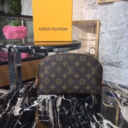 Replica Louis Vuitton Brown Monogram Red Interior Cosmetic Pouch GM