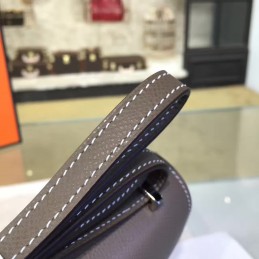Replica Hermes Gray Constance Mini 18 Palladium Hardware Bag
