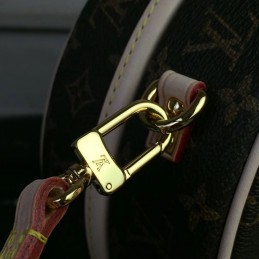 Replica Louis Vuitton Brown Monogram Beige Strap Boite Chapeau Souple