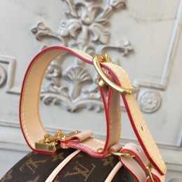 Replica Louis Vuitton Brown Monogram Beige Strap Boite Chapeau Souple