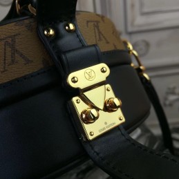 Replica Louis Vuitton Reverse Monogram Black Strap Boite Chapeau Souple
