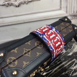 Replica Louis Vuitton Black Multicolor Graphic Petite Malle - Style 3