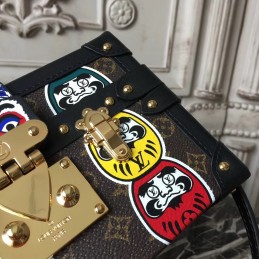 Replica Louis Vuitton Black Multicolor Graphic Petite Malle - Style 3