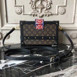 Replica Louis Vuitton Black Multicolor Graphic Petite Malle - Style 3