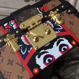 Replica Louis Vuitton Brown Monogram Multicolor Graphic Petite Malle