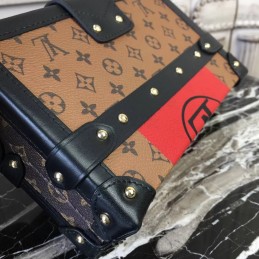 Replica Louis Vuitton Brown Monogram Multicolor Graphic Petite Malle