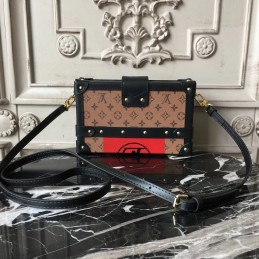 Replica Louis Vuitton Brown Monogram Multicolor Graphic Petite Malle