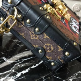 Replica Louis Vuitton Brown Monogram Multicolor Graphic Petite Malle