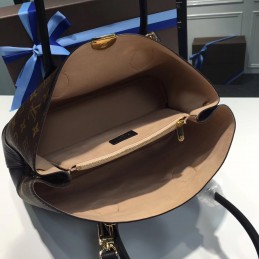 Replica Louis Vuitton Brown Monogram Black Trim Flandrin