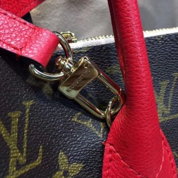 Replica Louis Vuitton Brown Monogram Red Trim Flandrin