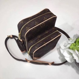 Replica Louis Vuitton Brown Monogram Camera Bag