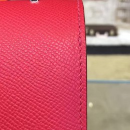 Replica Hermes Red Constance Mini 18 Palladium Hardware Bag