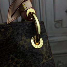 Replica Louis Vuitton Brown Monogram Beige Trim Graceful PM