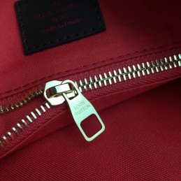 Replica Louis Vuitton Brown Damier Ebene Black Trim Graceful PM