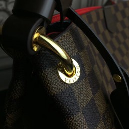 Replica Louis Vuitton Brown Damier Ebene Beige Trim Graceful MM
