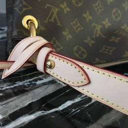 Replica Louis Vuitton Brown Monogram Beige Trim Graceful MM