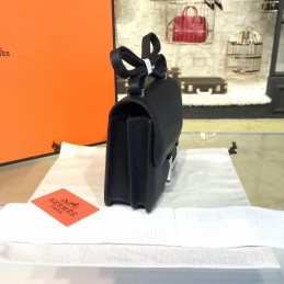 Replica Hermes Black Constance Mini 18 Palladium Hardware Bag