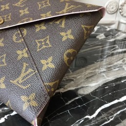 Replica Louis Vuitton Brown Monogram Pink Red Kirigami Pochette