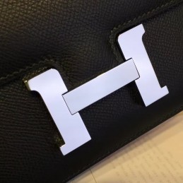 Replica Hermes Black Constance Mini 18 Palladium Hardware Bag