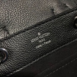 Replica Louis Vuitton Black Floral Lockme Backpack Mini