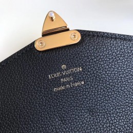 Replica Louis Vuitton Brown Monogram Black Trim Pallas Wallet