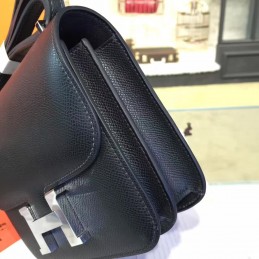 Replica Hermes Black Constance Mini 18 Palladium Hardware Bag