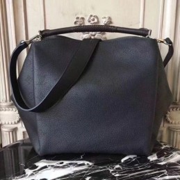 Replica Louis Vuitton Black Textured Babylone PM