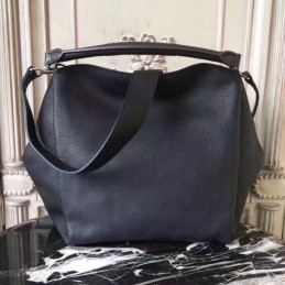 Replica Louis Vuitton Black Textured Babylone PM