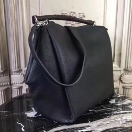 Replica Louis Vuitton Black Textured Babylone PM