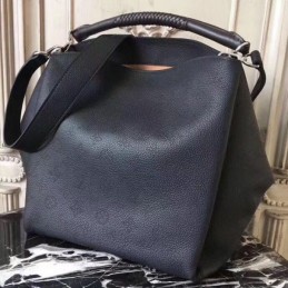 Replica Louis Vuitton Black Textured Babylone PM