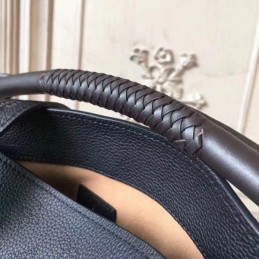 Replica Louis Vuitton Black Textured Babylone PM