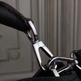 Replica Louis Vuitton Black Textured Babylone PM