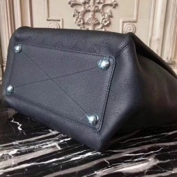 Replica Louis Vuitton Black Textured Babylone PM