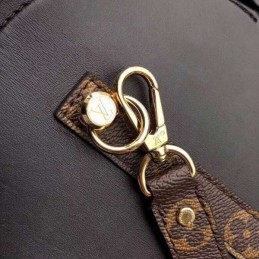 Replica Louis Vuitton Brown Monogram Black Trim Speedy Doctor 25