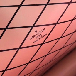 Replica Louis Vuitton Pink Black Graphic Trunk Clutch