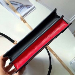 Replica Louis Vuitton Red Black Graphic Trunk Clutch